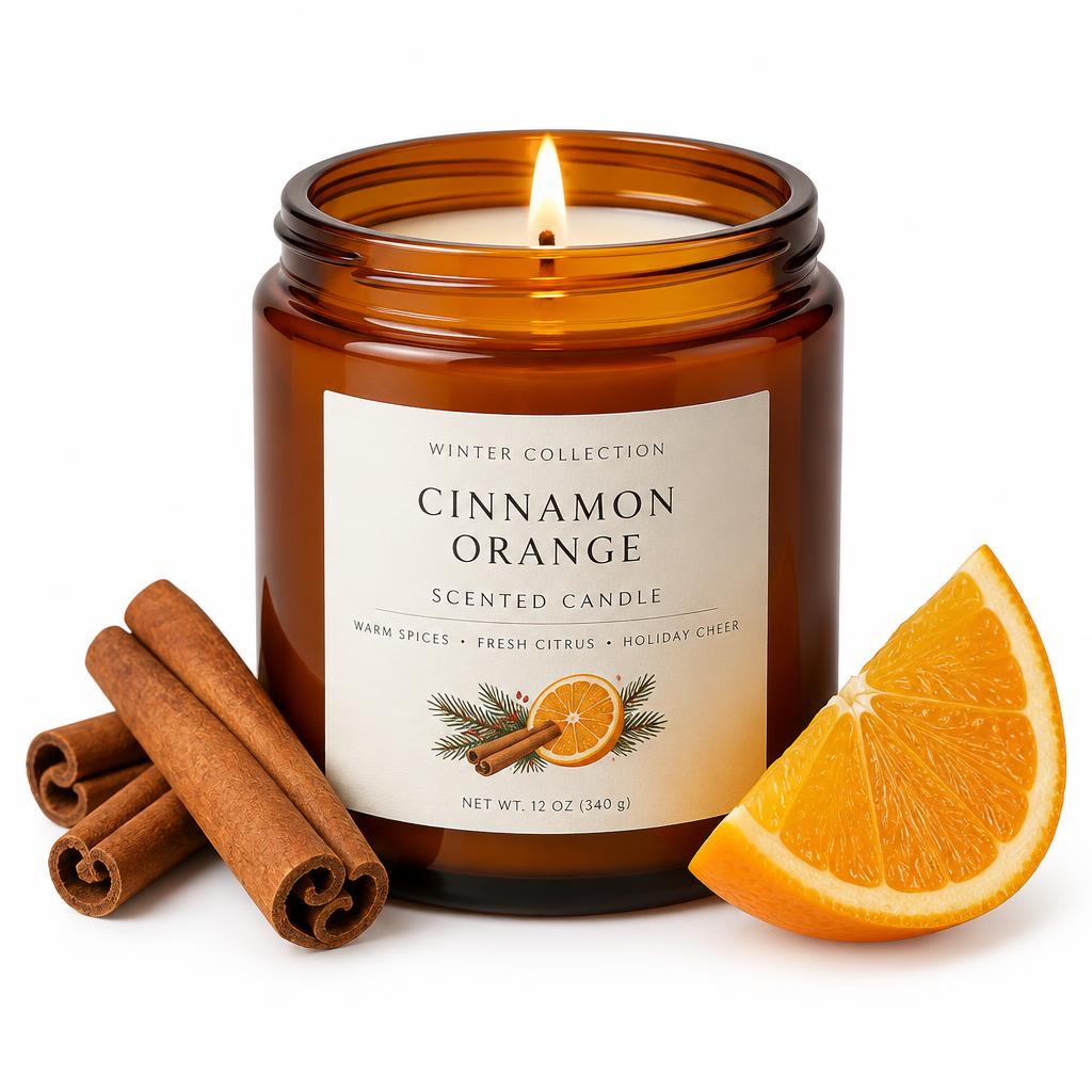 Vela Aromática Canela y Naranja